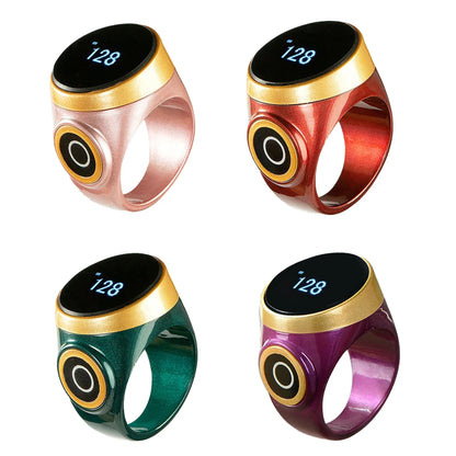 Smart Tasbih Tally Counter Ring for Muslims Bluetooth-Compatible Zikr Digital Tasbeeh Prayer Time Reminder