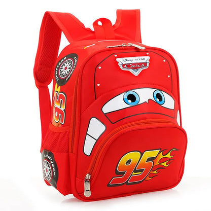 Hot kindergarten cartoon Travel bag 3D waterproof 95 car boys 2-5 years old children backpack