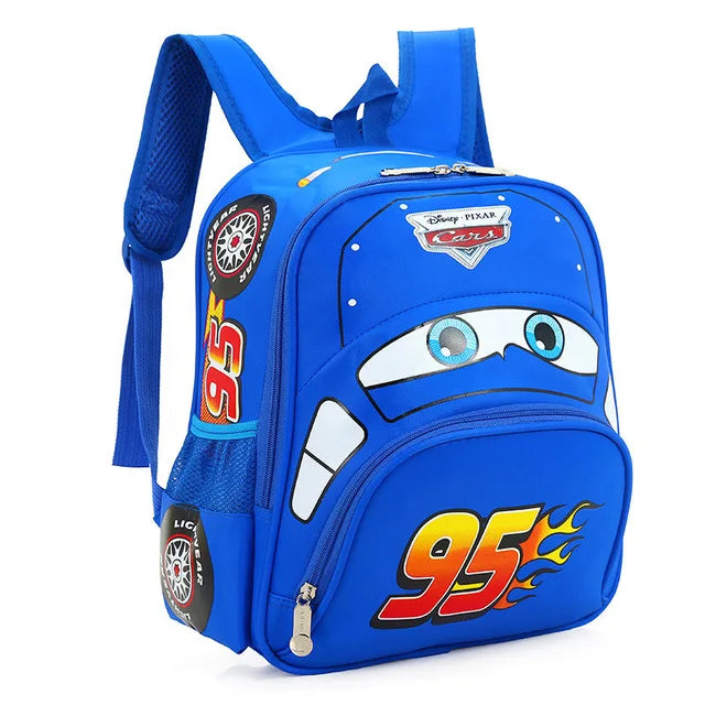 Hot kindergarten cartoon Travel bag 3D waterproof 95 car boys 2-5 years old children backpack