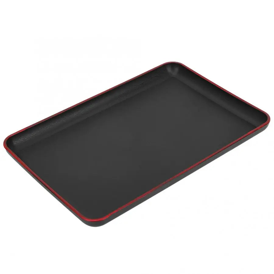 Japanese Style Rectangular Plastic Tray Food Serving Tray for Restaurant Home Trays Decorative Shelving Rack Drain Serving Tray