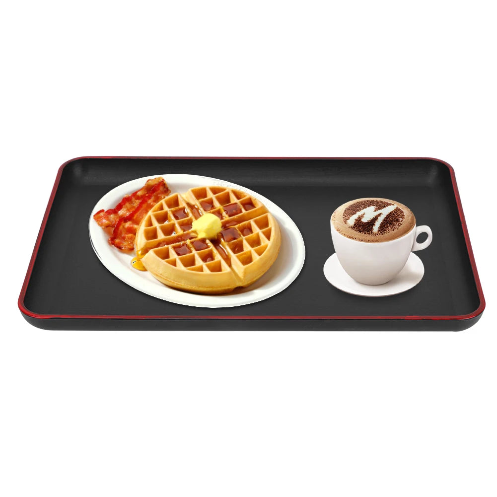 Japanese Style Rectangular Plastic Tray Food Serving Tray for Restaurant Home Trays Decorative Shelving Rack Drain Serving Tray