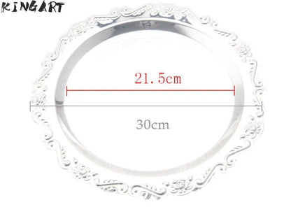 Big Round Metal Silver/gold Plated Serving Dishes Cake Tray  Snack Dish Silver Plated Small Dessert Plate Cake 24935163