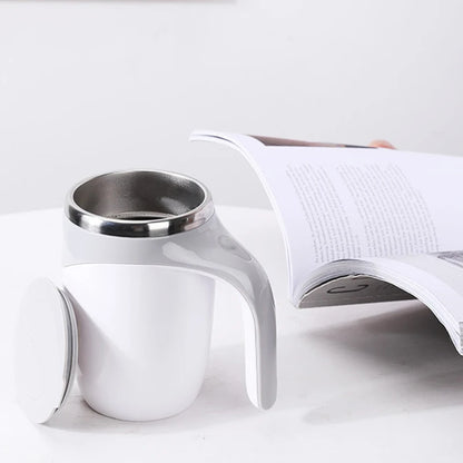 Automatic Stirring Cup Mug Rechargeable Portable Coffee Electric Stirring Stainless Steel Rotating Magnetic Home Drinking Tools