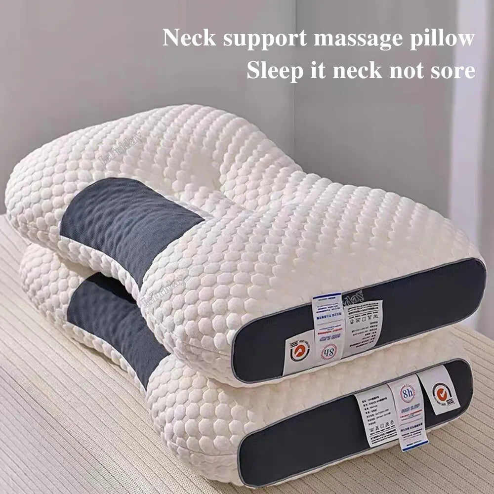 3D Neck Pillow Star Hotel Cervical Pillow Massage Pillow SPA Pillow Single Fiber Pillow Core Cervical Pillow Sleeping Pillow