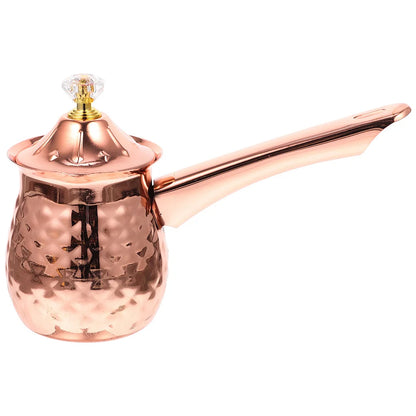 Turkish Coffee Pot Stainless Steel Greek Arabic Coffee Maker 600Ml Mini Milk Warmer Butter Warming Pan Handmade