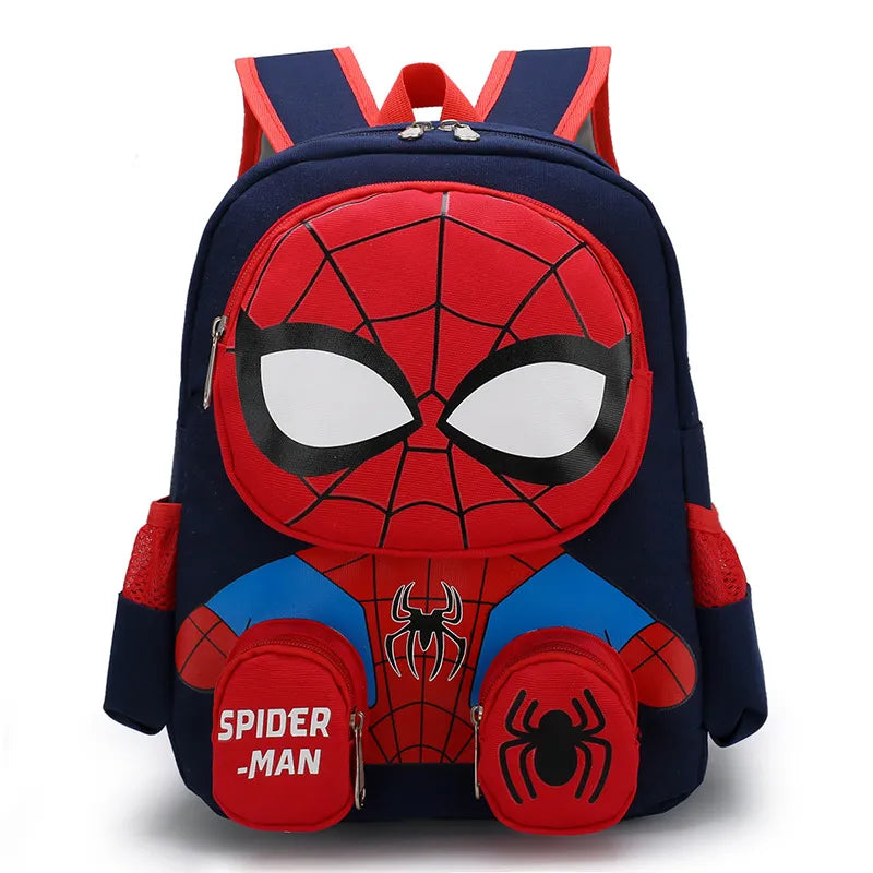 Spiderman Backpacks Super Heroes Student School Bag Cartoon 3d Stereo Kindergarten Backpack Children's Travel Bag Gift