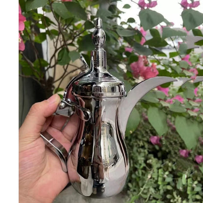 Golden Coffee Pots, narrow teapot , long-mouthed teapot tea kettle with filter mesh. Arabic Pot ,350/700/1100ML