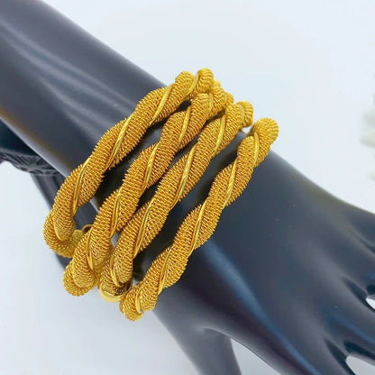 ANIID Fashion Dubai Gold Color Design Cuff Bangles For Women Ethiopian Saudi Arabia Bracelets Wedding Jewelry African Gifts