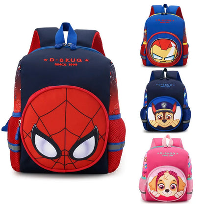 Spiderman Backpacks Cartoon Student School Bag 3d Stereo Kindergarten Super Heroes Backpack Children's Travel Bag for Kids Gifts