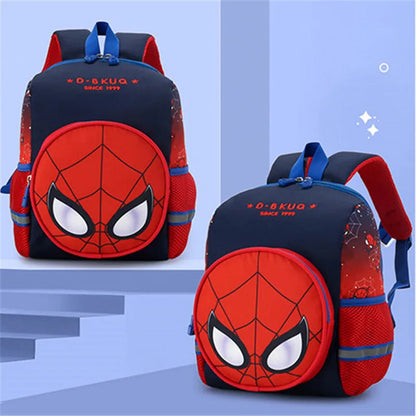 Spiderman Backpacks Cartoon Student School Bag 3d Stereo Kindergarten Super Heroes Backpack Children's Travel Bag for Kids Gifts