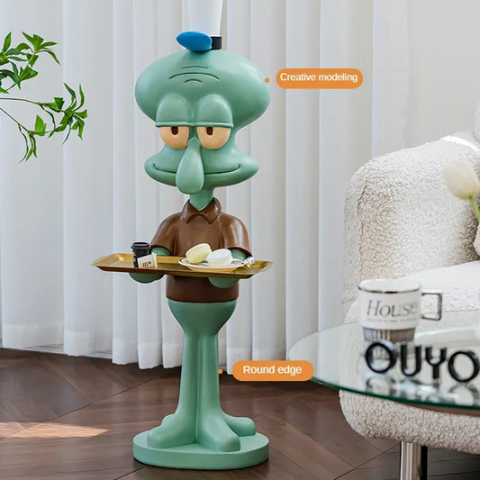 Octopus Figurine Large Interior Luxury Side Table Tray Sofa Beside Sculptures Living Room Ornaments for Home Decoration Gift