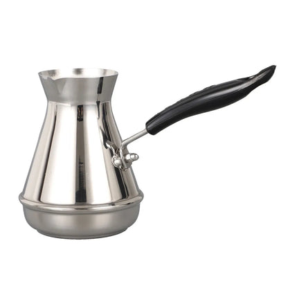 Long Handle Stainless Steel Moka Pot European Coffee kettle Butter Melting Pot Coffee Utensils Turkish Coffee Pot Kitchen Tools