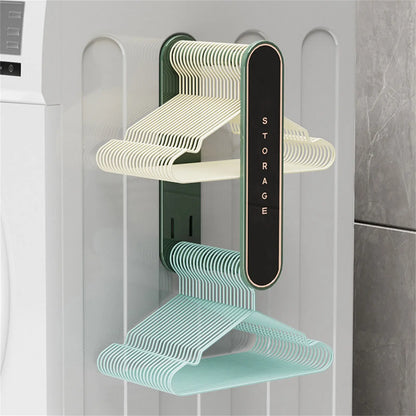 Retractable Clothes Drying Rack Organizer Foldable No Punching Wall-Mounted Clothes Hanger Holder Balcony Clothes Hanger Stacker