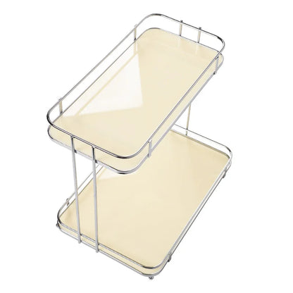 Thickened Acrylic Wrought Iron Desktop Rack Tea Set Cup Holder Dressing Table Cosmetic Toilet Multi-Layer Storage Rack