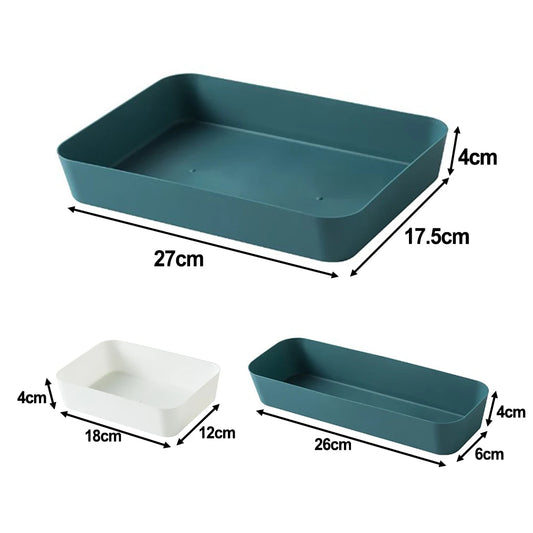 Storage Trays Small Box Storage Box Large Capacity Storage Durable Kitchen Plastic Material Drawer For Dressing Table Drawer