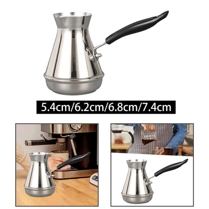 Turkish Coffee Pot Multipurpose Easy to Clean Milk Mocha Warmer Coffee Kettle for Kitchen Bar Restaurant Household Outdoor