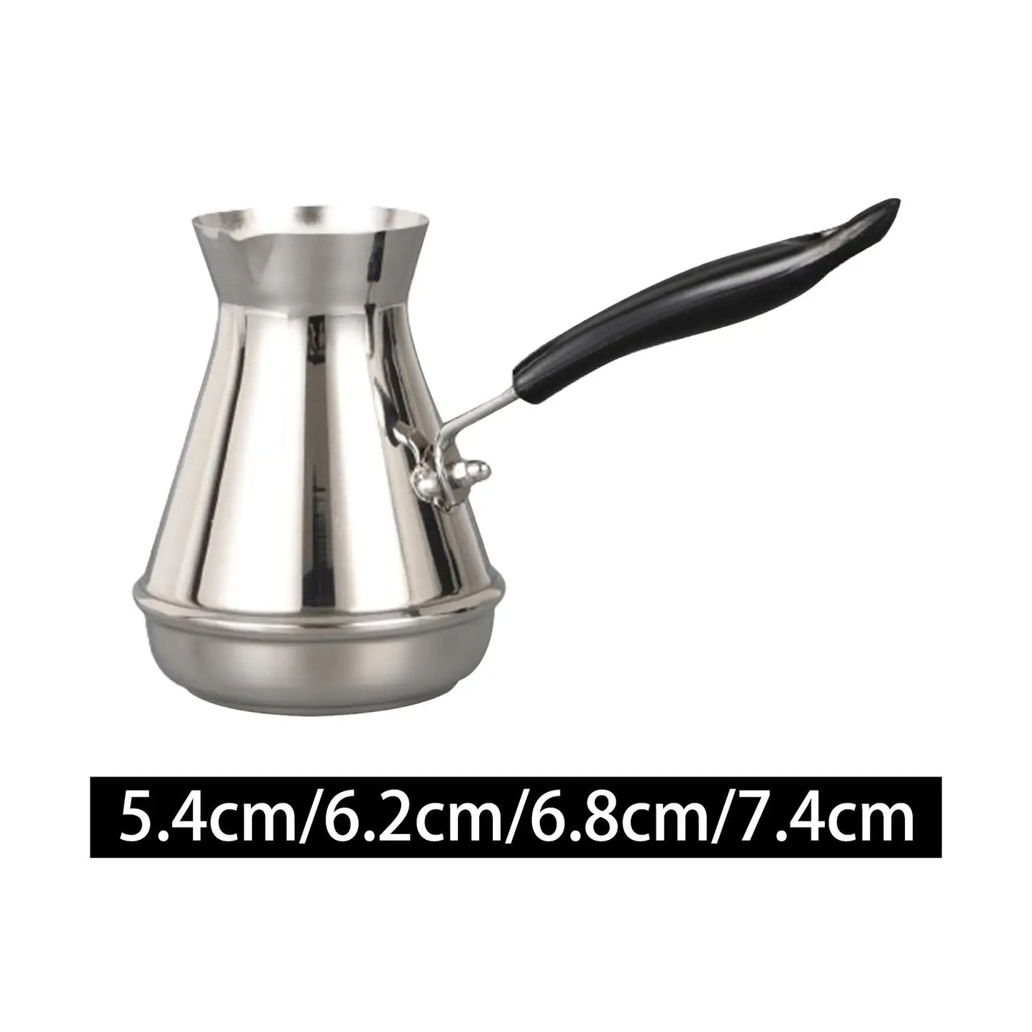 Turkish Coffee Pot Multipurpose Easy to Clean Milk Mocha Warmer Coffee Kettle for Kitchen Bar Restaurant Household Outdoor