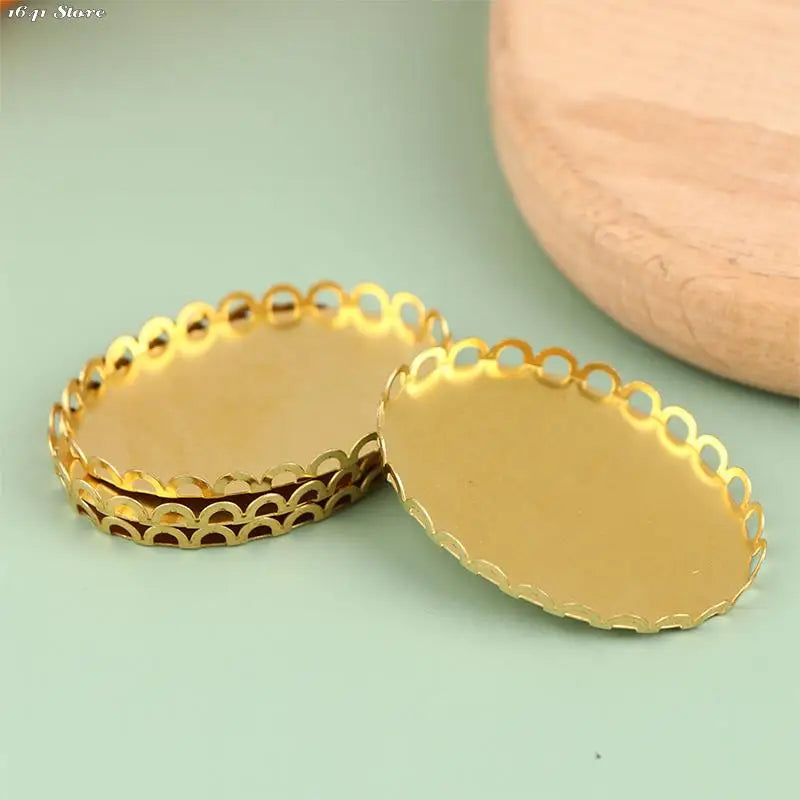 2Pcs Dollhouse Miniature Metal Tray 1/12 Doll House Kitchen Furniture Decoration Accessories Scence Toys