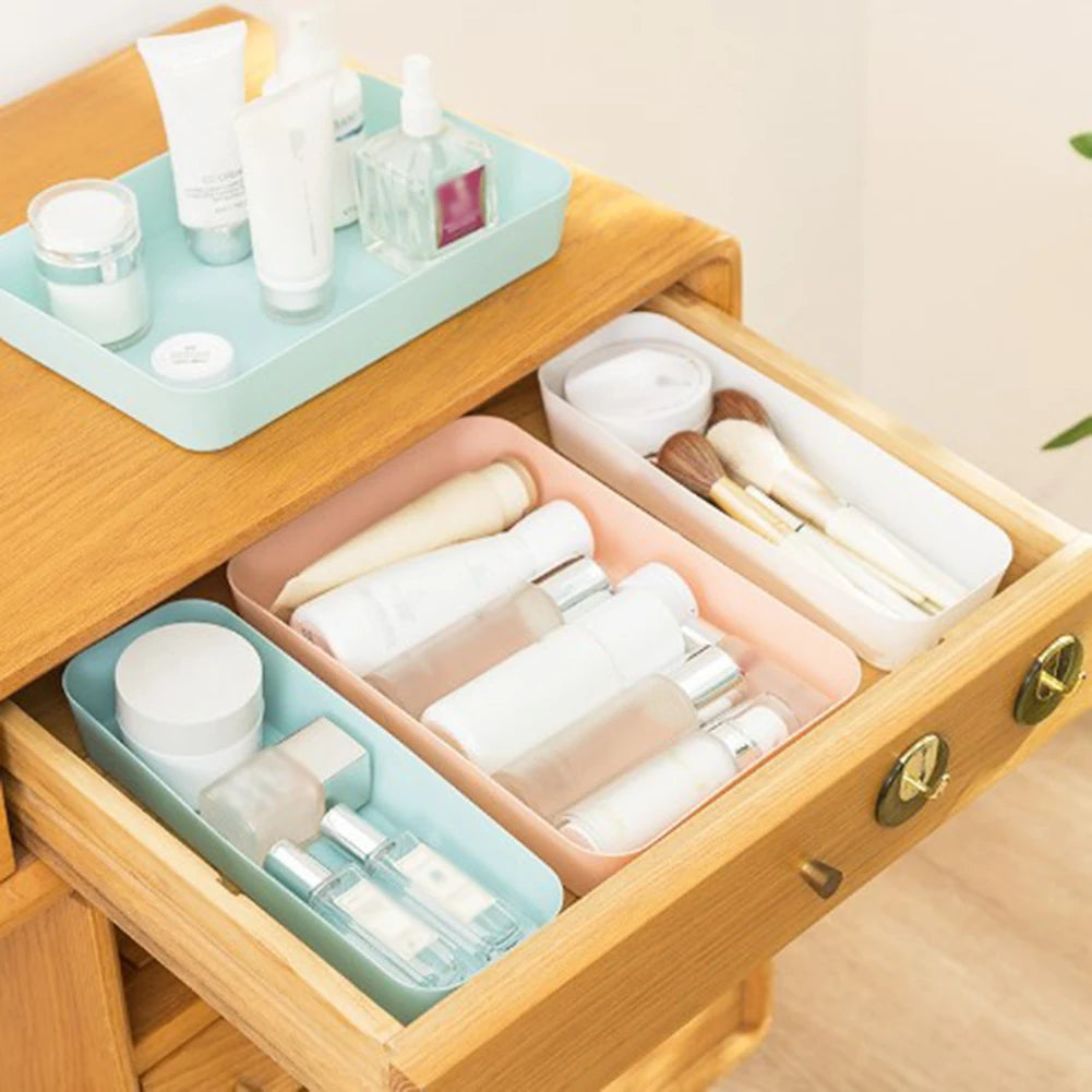 Storage Trays Small Box Storage Box Large Capacity Storage Durable Kitchen Plastic Material Drawer For Dressing Table Drawer